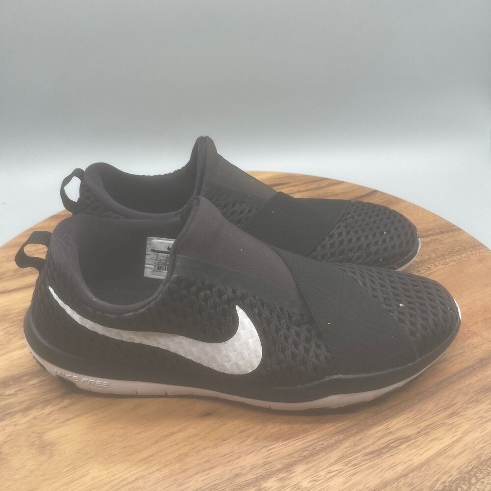 Nike Free Connect Shoes Womens Size 9 Black Slip On Running Comfort Walking Gym